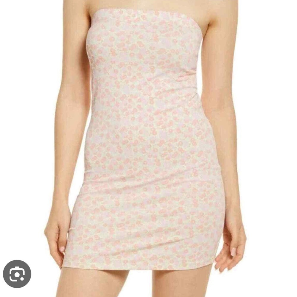 BP Brass Plum Nordstrom NWT Allison floral knit tube dress
